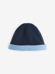 Baker by Ted Baker Blue 100% Cotton Romper and Reversible Hat - Image 7 of 9