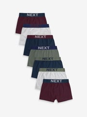 Plum/Navy 7 Pack Trunks (2-16yrs) - Image 1 of 10