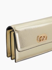 Dune London Gold Sapphire Branded Cross-Body Bag - Image 5 of 6