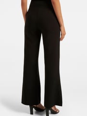 Forever New Black Megan Button Wide Leg Trousers - Image 2 of 5