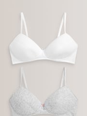 Grey/White 2 Pack First Trainer Bras - Image 1 of 6