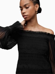 AllSaints Black Layla Dress - Image 2 of 8