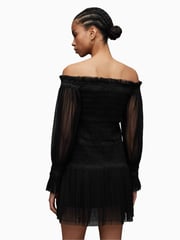 AllSaints Black Layla Dress - Image 5 of 8