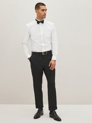 White 100% Cotton Single Cuff Dress Shirt - Image 2 of 6