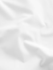White 100% Cotton Single Cuff Dress Shirt - Image 6 of 6