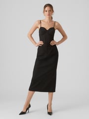 VERO MODA Black Tailored Smart Midi Skirt - Image 3 of 6