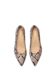 Clarks Grey Leather Adela Court Shoes - Image 6 of 7