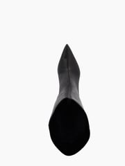 Dune London Black Standard Fit Smooth Kitten Heel Point Knee-High Boots - Image 5 of 5