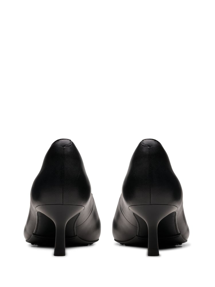 Clarks Black Leather Adela Court Shoes - Image 2 of 7