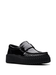 Clarks Black Patent Torhill Moccasin Shoes - Image 3 of 7