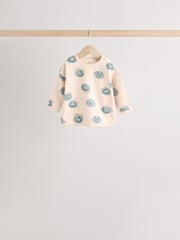 Teal Faces Baby Top and Leggings 100% Cotton Set 6 Pack - Image 5 of 16