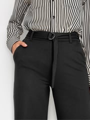 Long Tall Sally Black Ponte Trousers With Belt - Image 4 of 4