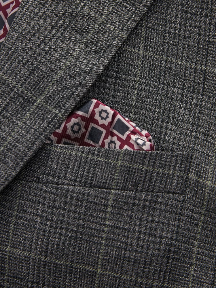 Grau - Anzugjacke mit Prince-of-Wales-Karo - Bild 12 von 12