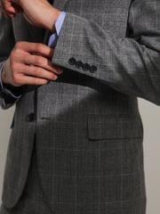 Grau - Anzugjacke mit Prince-of-Wales-Karo - Bild 5 von 12