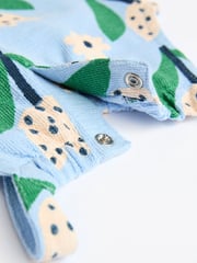 White/Blue/Red Baby Vest Rompers 3 Pack - Image 5 of 7