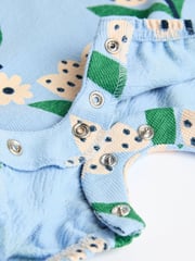 White/Blue/Red Baby Vest Rompers 3 Pack - Image 6 of 7