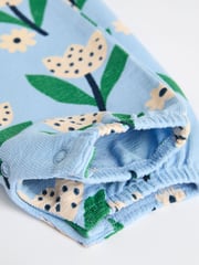 White/Blue/Red Baby Vest Rompers 3 Pack - Image 7 of 7