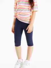 Navy Blue 1 Pack Cropped Leggings (3-16yrs) - Image 3 of 6