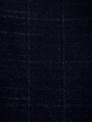 Navy Tailored Textured Check Suit: Trousers - Image 9 of 9