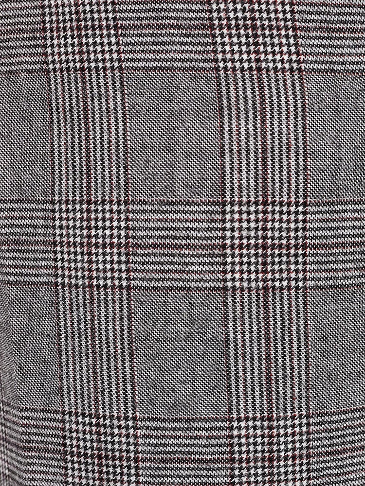 Joules Grey/Rust Check Slim Fit Wool Suit: Trousers - Image 8 of 8