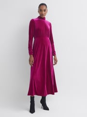 Florere Velvet Midi Dress - Image 1 of 5