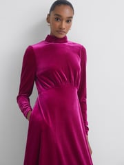 Florere Velvet Midi Dress - Image 3 of 5