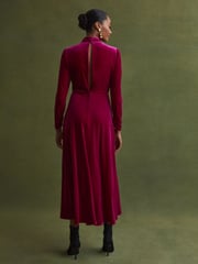 Florere Velvet Midi Dress - Image 4 of 5
