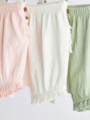 Pink Baby Shorts 3 Pack - Image 6 of 10