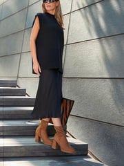 Tan Brown Forever Comfort® Platform Sock Ankle Boots - Image 2 of 9