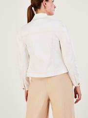 Monsoon Cream Puff Sleeve Denim Jacket with Sustainable Cotton - Image 2 of 4
