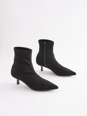 Black Forever Comfort® Ankle Sock Boots - Image 3 of 7