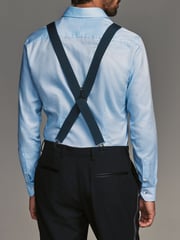 Navy Blue Herringbone Wide Braces - Image 2 of 6