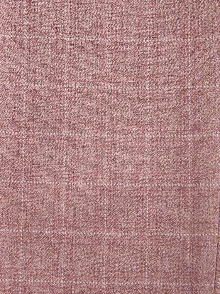 Pink Skinny Fit Check Suit Trousers - Image 8 of 8
