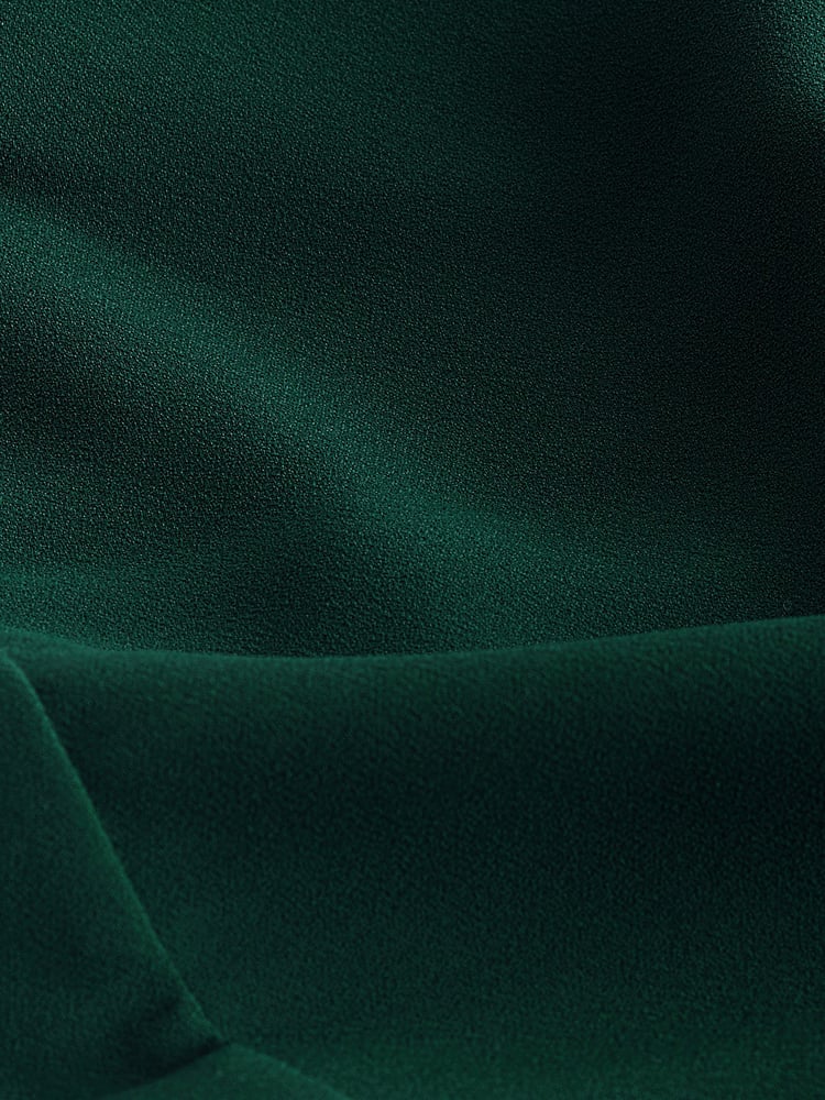 Green Button Detail Wide Leg Crepe Jumpsuit - Image 2 of 2