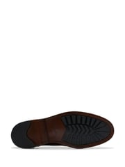 Clarks Brown Standard Fit (G) Leather Aldwin Limit Shoes - Image 7 of 8