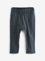 Sage Green 100% Cotton Lightweight Joggers 3 Pack (3mths-7yrs) - Image 4 of 5
