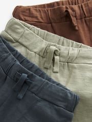 Sage Green 100% Cotton Lightweight Joggers 3 Pack (3mths-7yrs) - Image 5 of 5