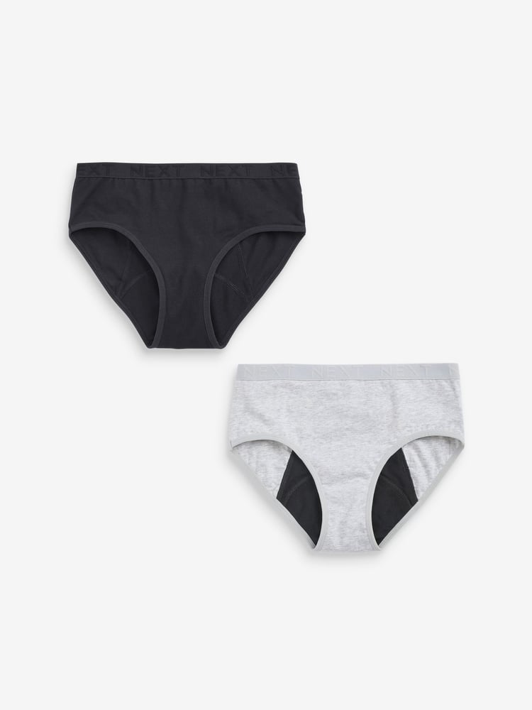 Monochrome Heavy Flow Period Pants 2 Pack (7-16yrs) - Image 1 of 6