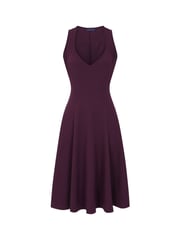 Hot Squash Purple Sleeveless A-Line Dress - Image 6 of 6