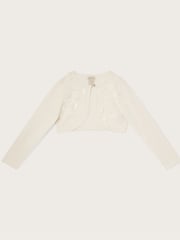 Monsoon Natural 100% Cotton 3D Petal Cardigan - Image 1 of 3