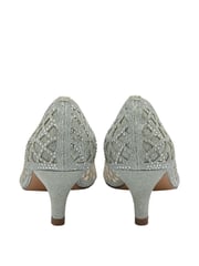 Lotus Silver Diamante Pointed Toe Court Shoes - Image 3 of 4
