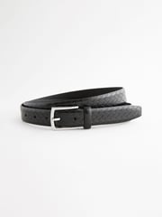 Black Faux Leather Weave Belt - Image 2 of 4