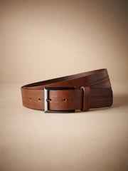 Brown Signature Central Stitch Leather Belt - Image 2 of 4