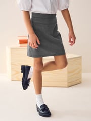 Grey Pull-On Jersey Stretch School Pencil Skirt (3-18yrs) - Image 1 of 5
