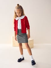 Grey Pull-On Jersey Stretch School Pencil Skirt (3-18yrs) - Image 2 of 5