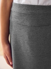 Grey Pull-On Jersey Stretch School Pencil Skirt (3-18yrs) - Image 4 of 5