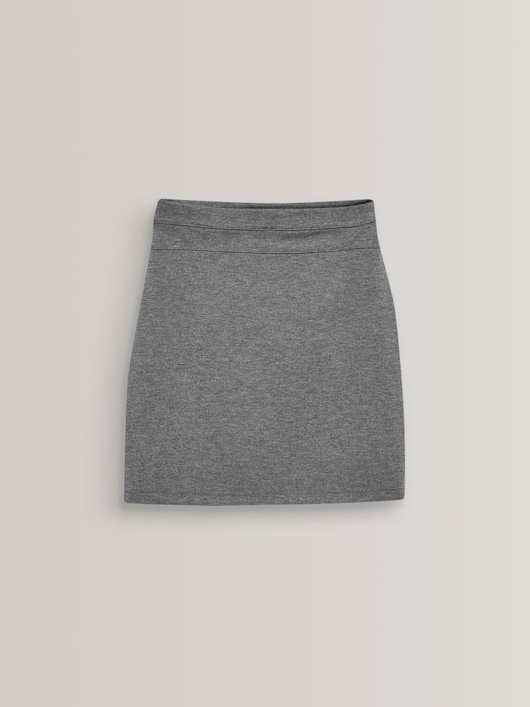 Grey Pull-On Jersey Stretch School Pencil Skirt (3-18yrs) - Image 5 of 5