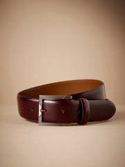 Brown Signature Shiny Leather Belt - Image 1 of 4