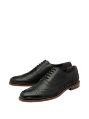 Frank Wright Black Leather Lace Up Brogues - Image 2 of 4