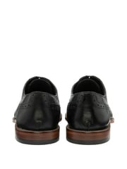 Frank Wright Black Leather Lace Up Brogues - Image 3 of 4